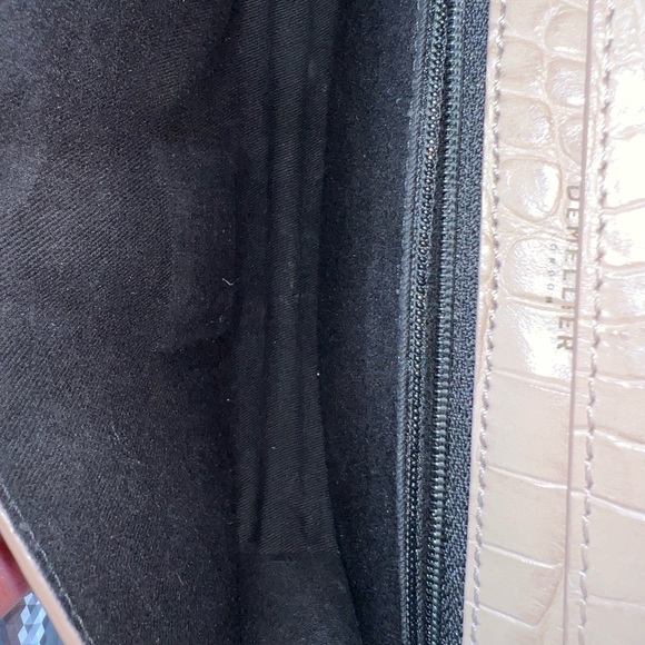 Demellier Stone Croc effect Leather Crossbody - Picture 5 of 5